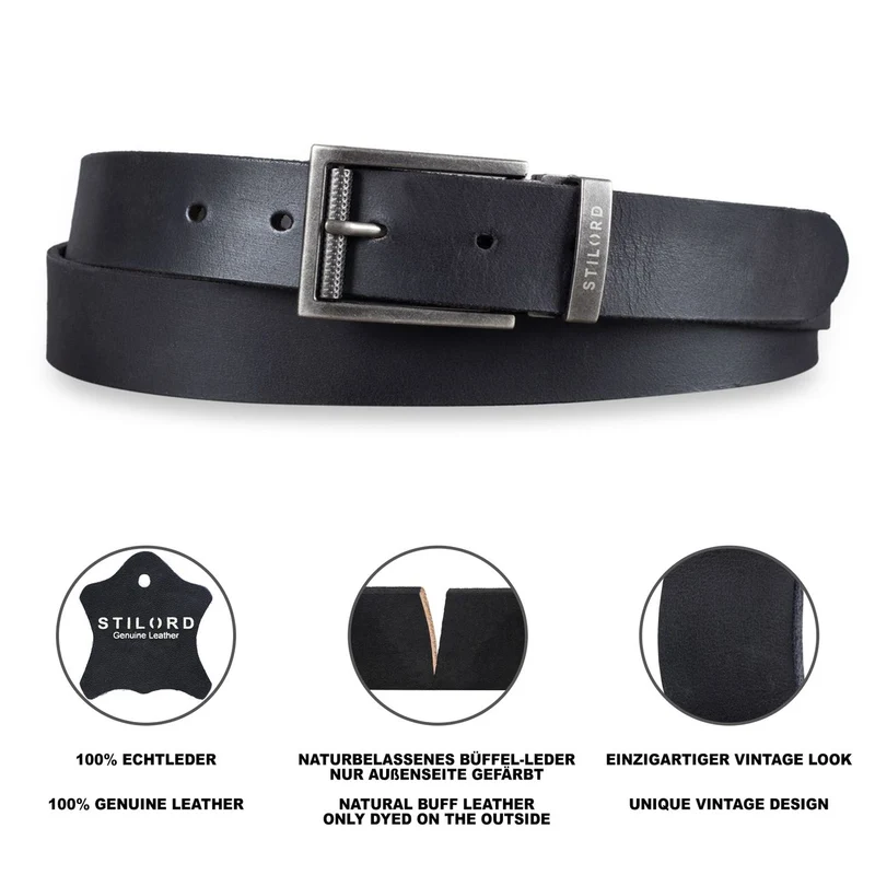 Business Ledergürtel Herren Damen