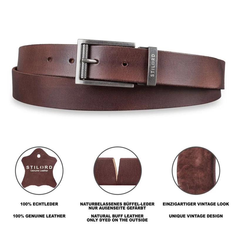 Business Ledergürtel Herren Damen