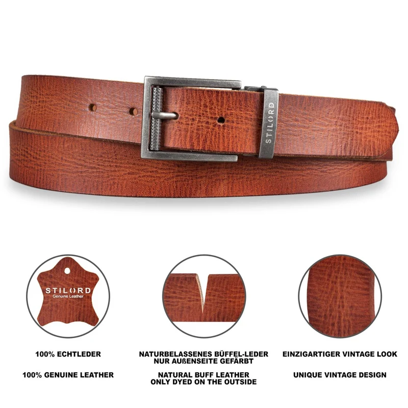 Business Ledergürtel Herren Damen