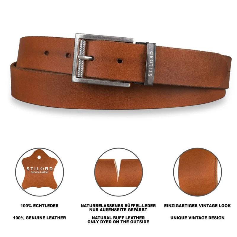Business Ledergürtel Herren Damen