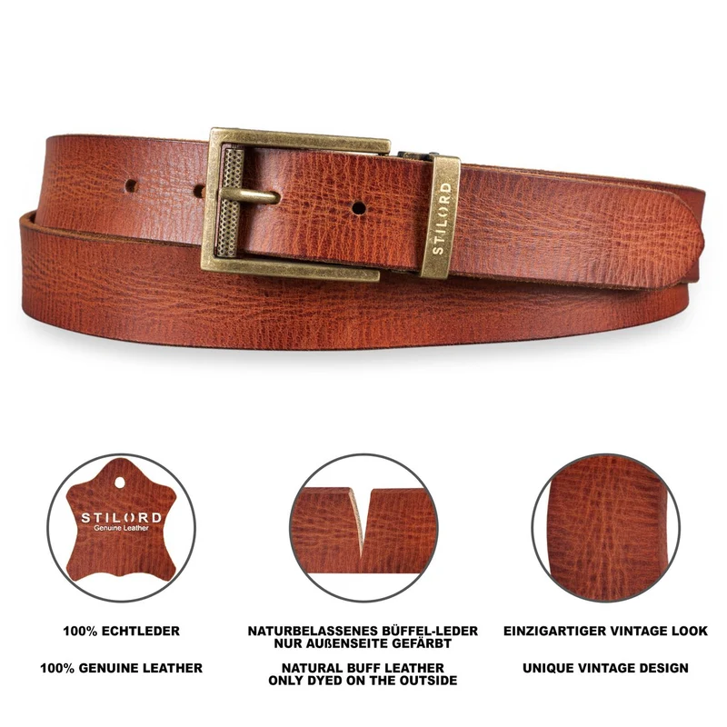 Business Ledergürtel Herren Damen