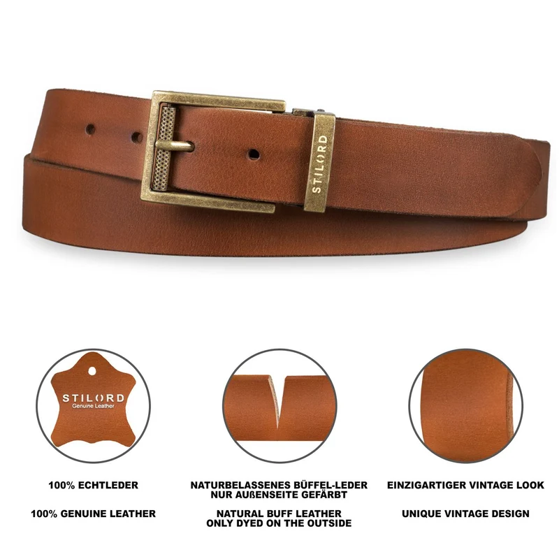 Business Ledergürtel Herren Damen