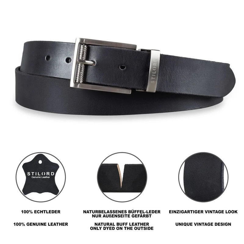 Business Ledergürtel Herren Damen