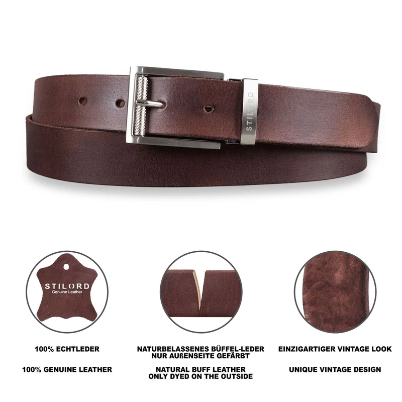 Business Ledergürtel Herren Damen