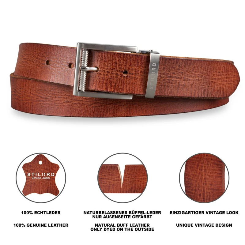 Business Ledergürtel Herren Damen