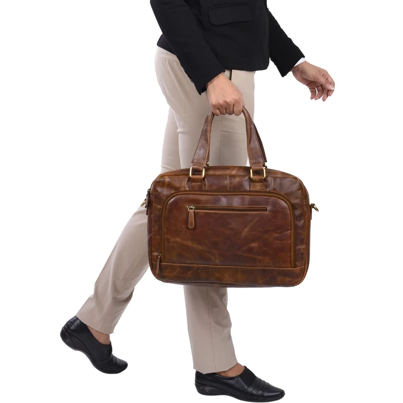 "Catherine" Leder Businesstasche Damen 13.3 Zoll