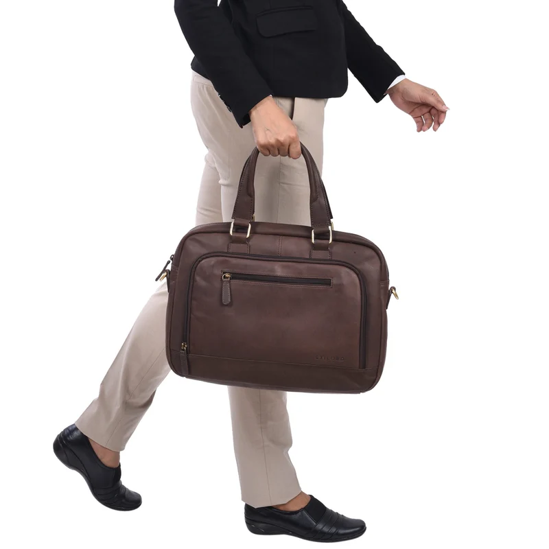 "Catherine" Leder Businesstasche Damen 13.3 Zoll
