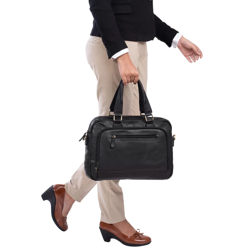 "Catherine" Leder Businesstasche Damen 13.3 Zoll