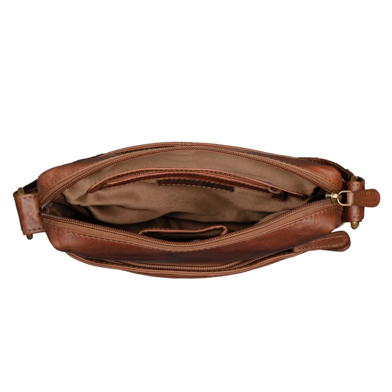 "Pia" Vintage Umhängetasche Damen Leder