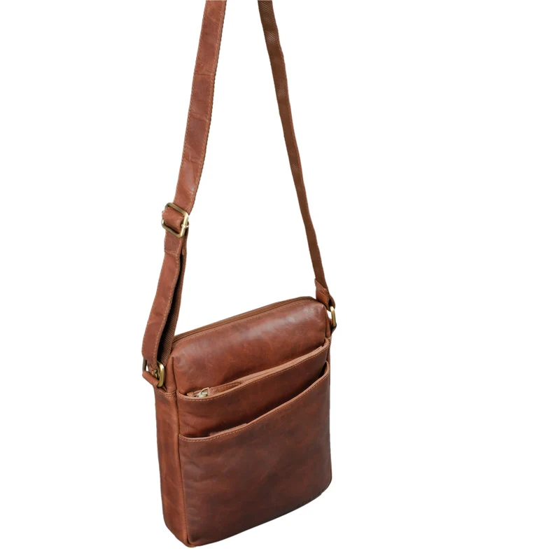 "Pia" Vintage Umhängetasche Damen Leder