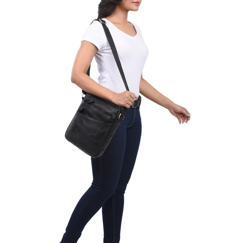 "Pia" Vintage Umhängetasche Damen Leder