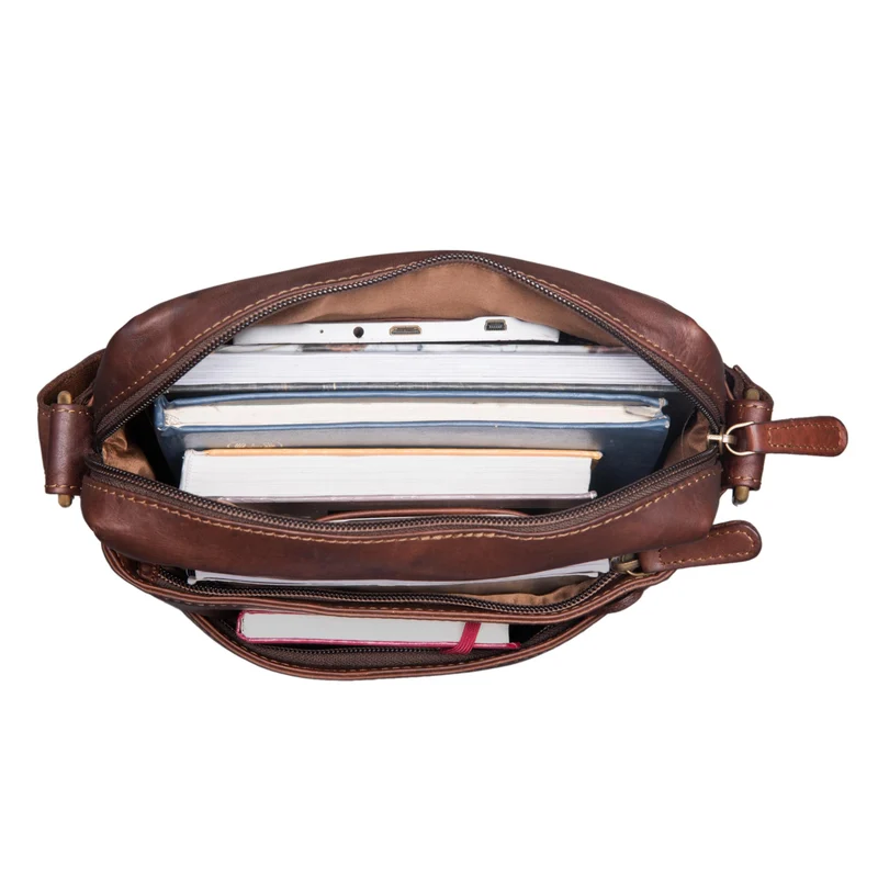 "Pia" Vintage Umhängetasche Damen Leder
