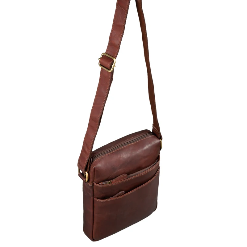 "Pia" Vintage Umhängetasche Damen Leder