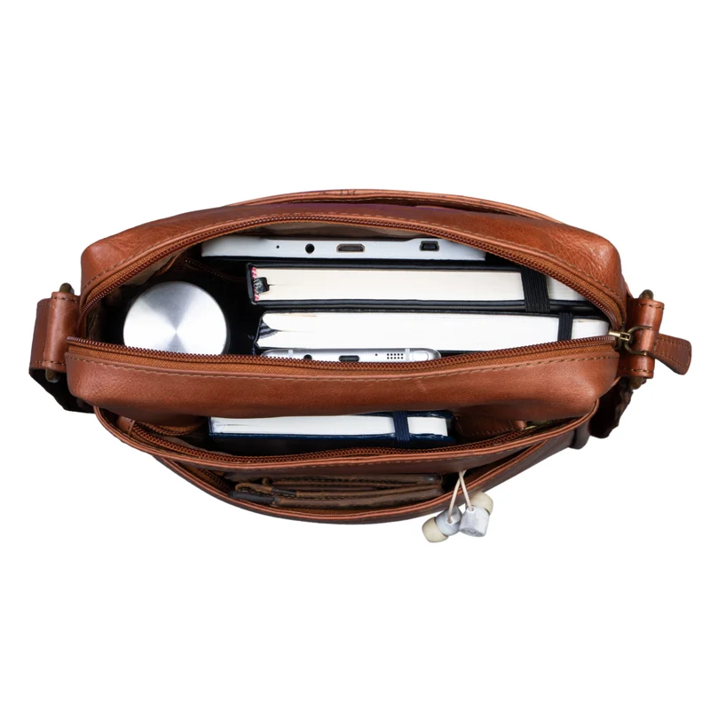 "Pia" Vintage Umhängetasche Damen Leder