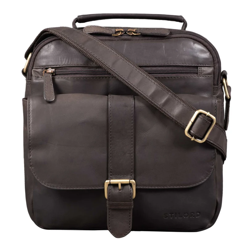 "Ricardo" Vintage Leder Umhängetasche Herren