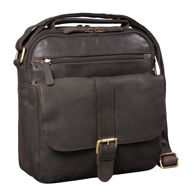 "Ricardo" Vintage Leder Umhängetasche Herren