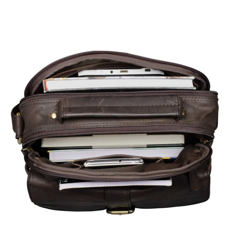"Ricardo" Vintage Leder Umhängetasche Herren