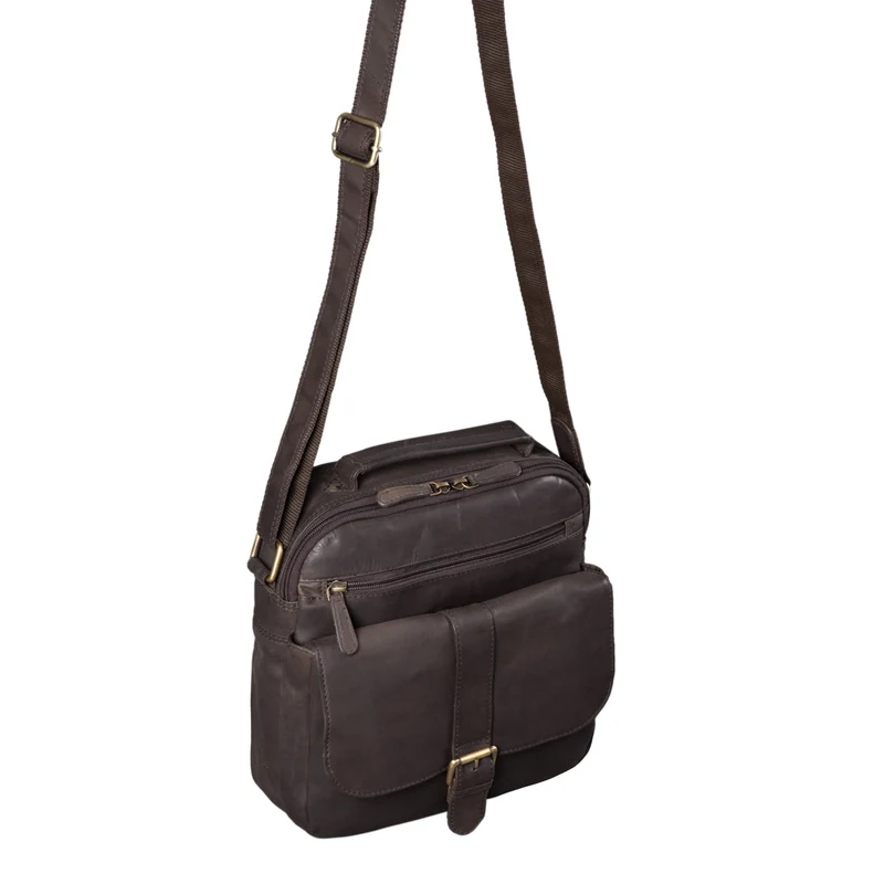 "Ricardo" Vintage Leder Umhängetasche Herren