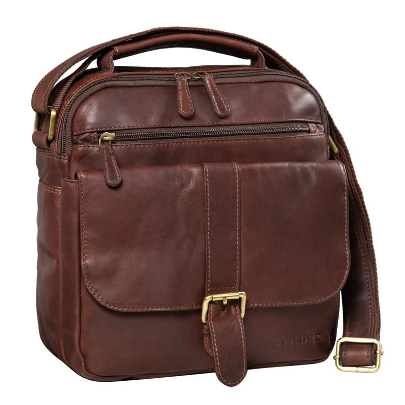 "Ricardo" Vintage Leder Umhängetasche Herren