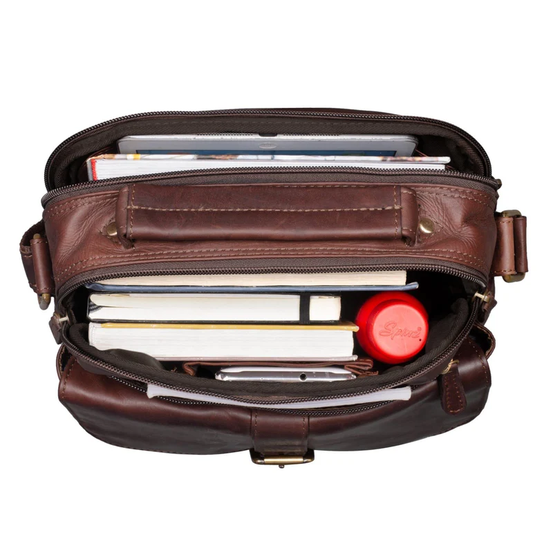 "Ricardo" Vintage Leder Umhängetasche Herren