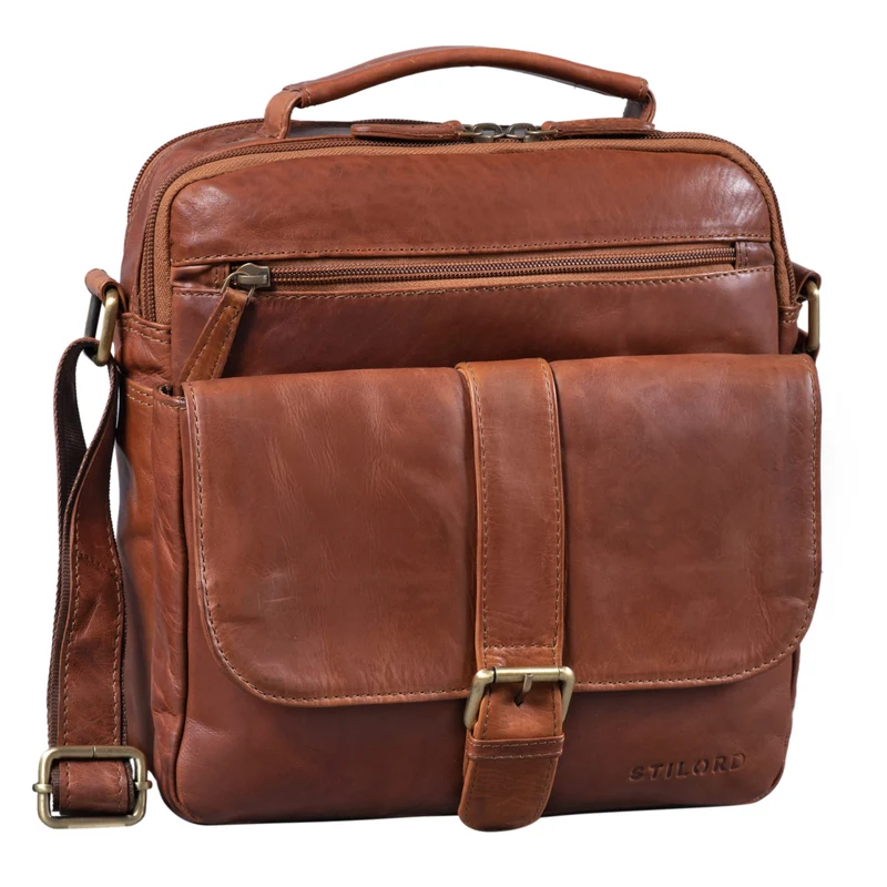 "Ricardo" Vintage Leder Umhängetasche Herren
