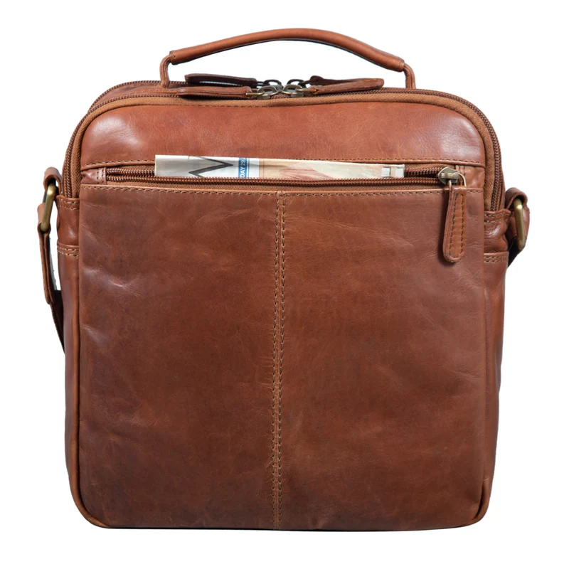 "Ricardo" Vintage Leder Umhängetasche Herren