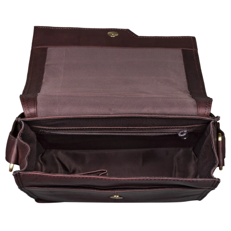 "Mario" Messenger Bag Leder Hochformat