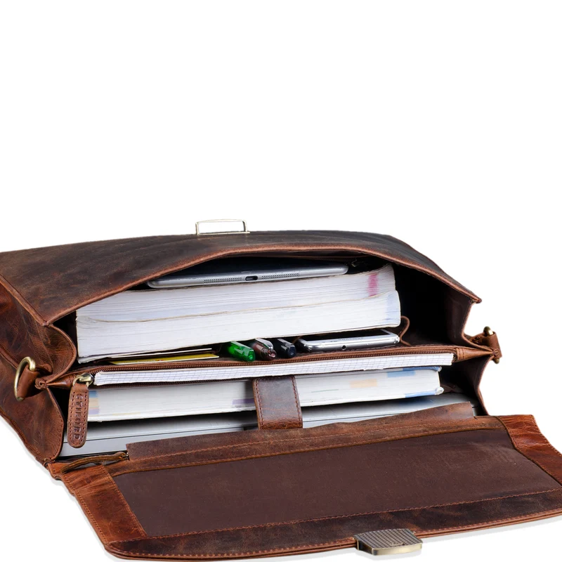 "Loris" Klassische Aktentasche Leder groß