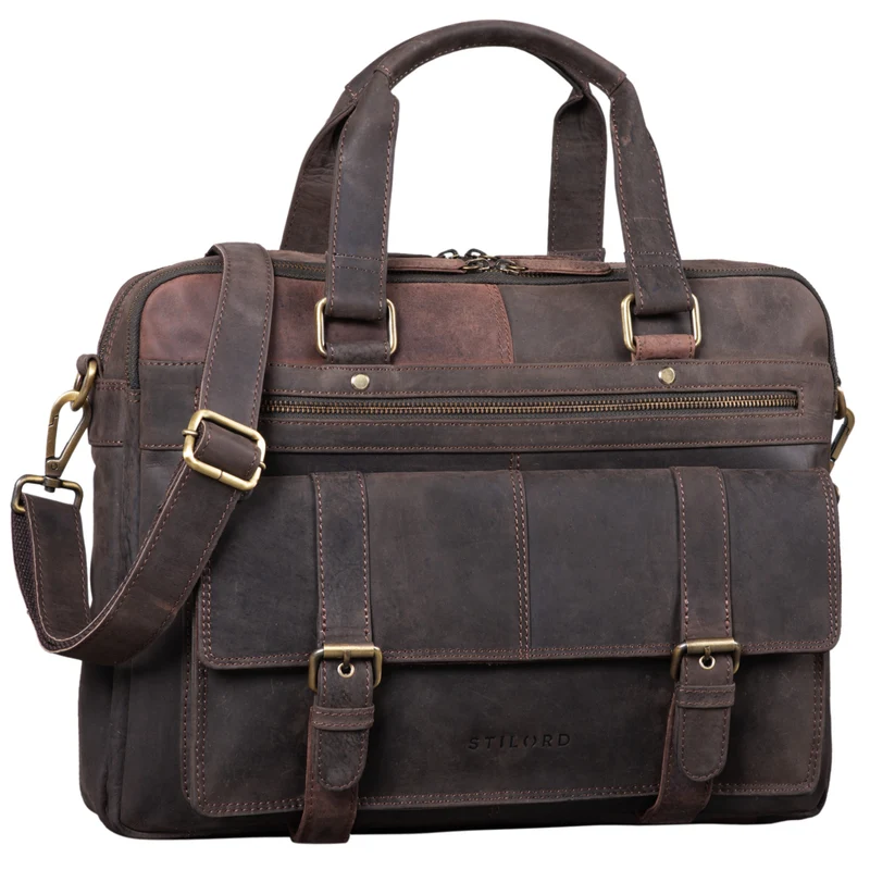 "Alvaro" Vintage Ledertasche Laptoptasche