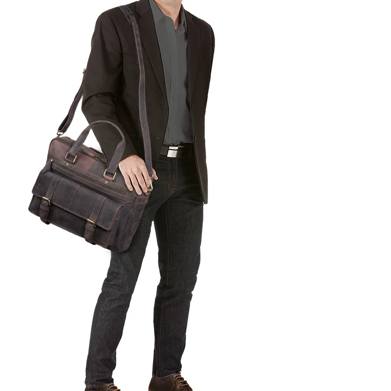 "Alvaro" Vintage Ledertasche Laptoptasche