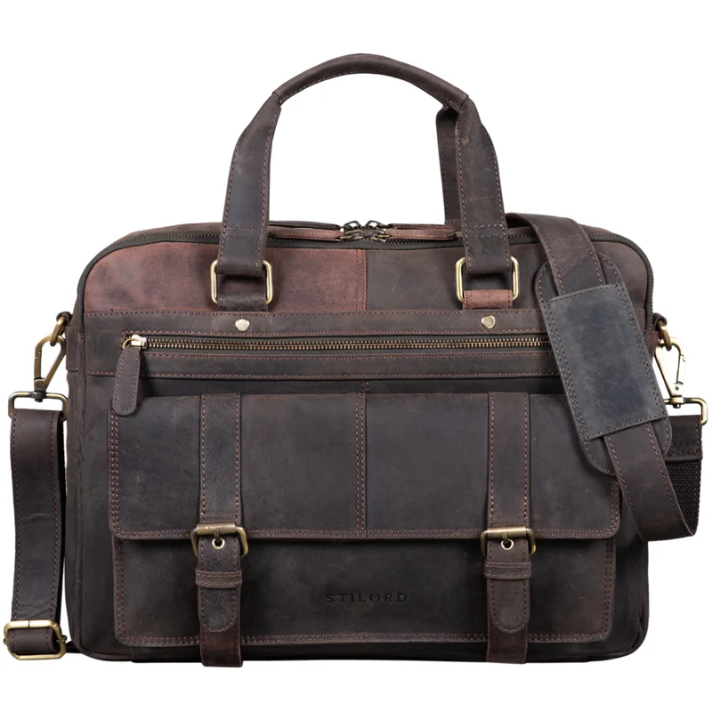 "Alvaro" Vintage Ledertasche Laptoptasche