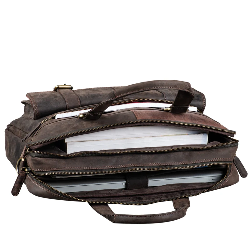 "Alvaro" Vintage Ledertasche Laptoptasche