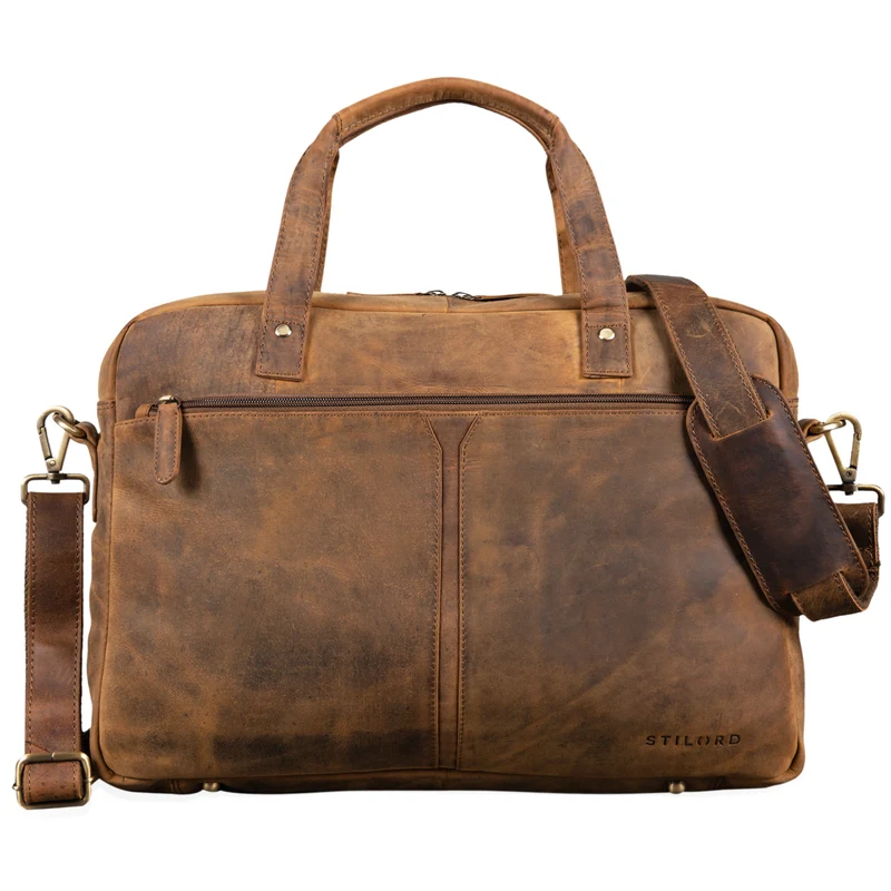 "Geralt" Vintage Ledertasche zum Umhängen
