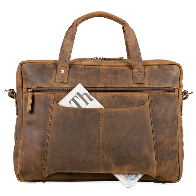 "Geralt" Vintage Ledertasche zum Umhängen