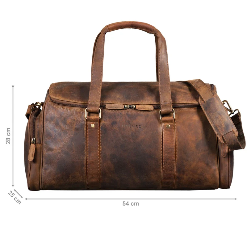 "Myles" Vintage Weekender Reisetasche Herren Leder zum Umhängen