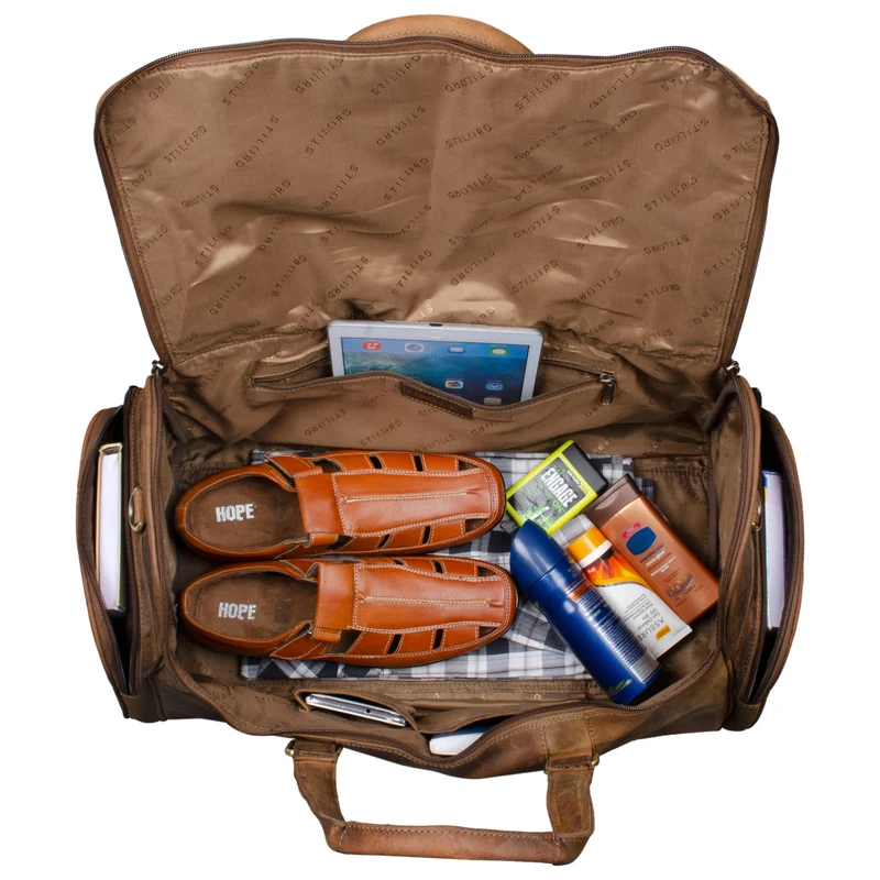 "Myles" Vintage Weekender Reisetasche Herren Leder zum Umhängen