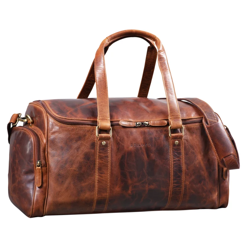 "Myles" Vintage Weekender Reisetasche Herren Leder zum Umhängen