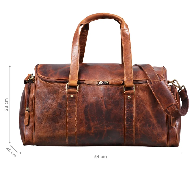 "Myles" Vintage Weekender Reisetasche Herren Leder zum Umhängen