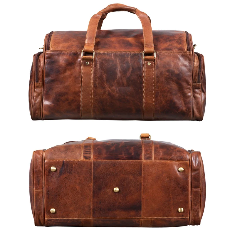 "Myles" Vintage Weekender Reisetasche Herren Leder zum Umhängen
