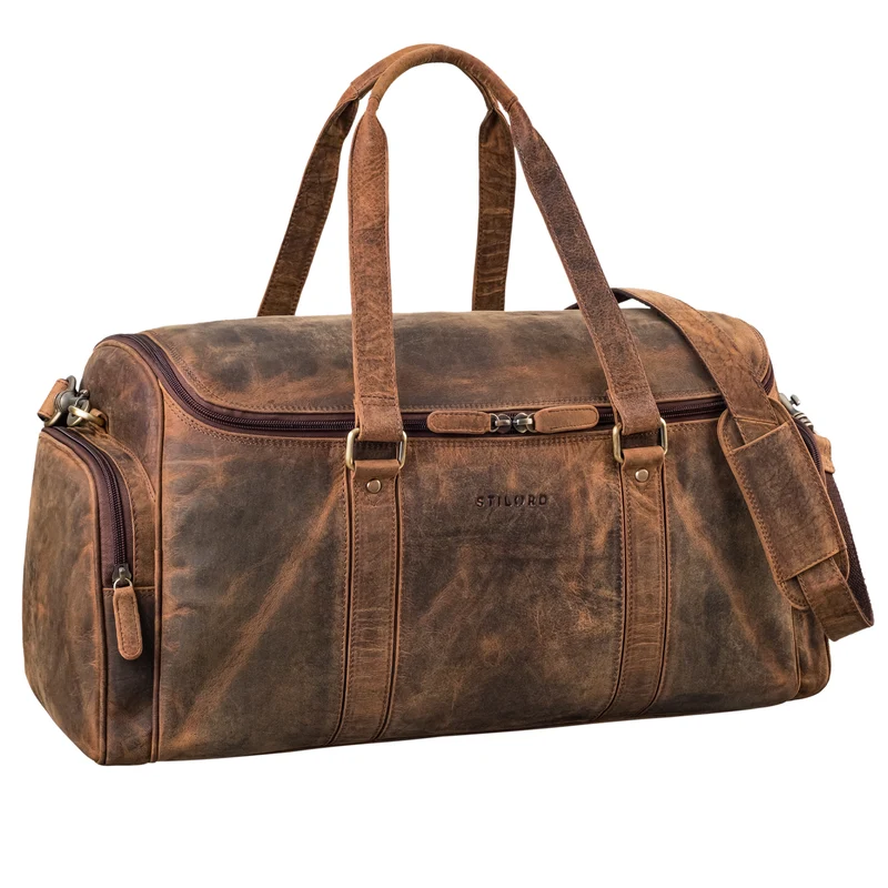 "Myles" Vintage Weekender Reisetasche Herren Leder zum Umhängen