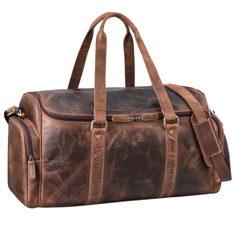 "Myles" Vintage Weekender Reisetasche Herren Leder zum Umhängen