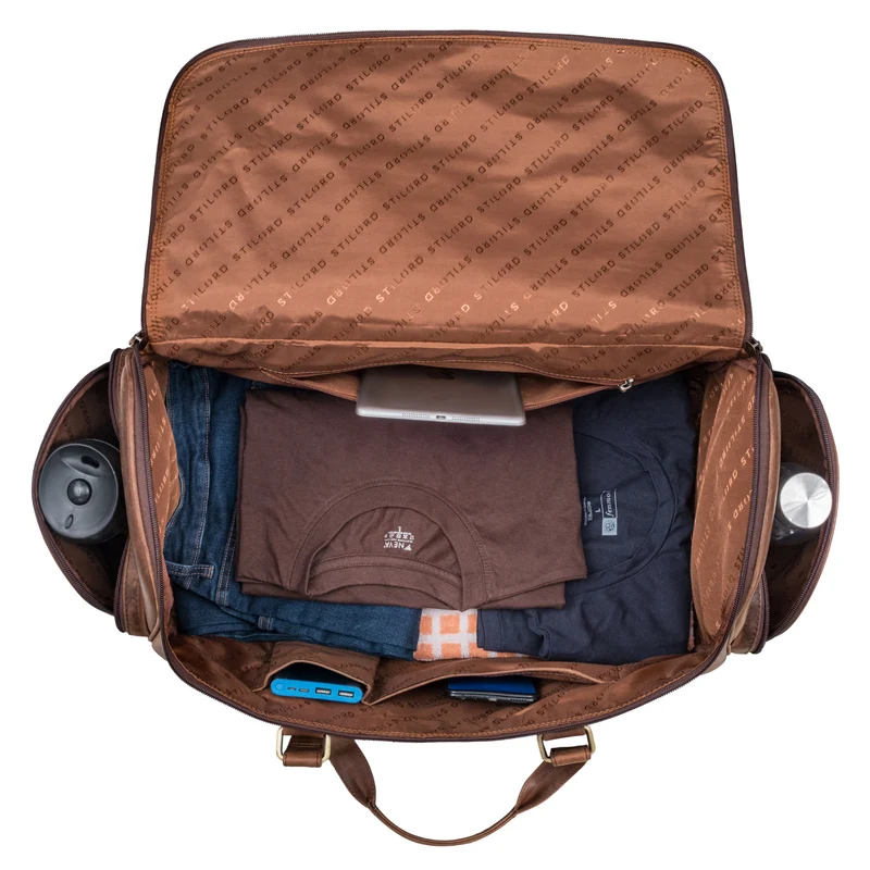 "Myles" Vintage Weekender Reisetasche Herren Leder zum Umhängen