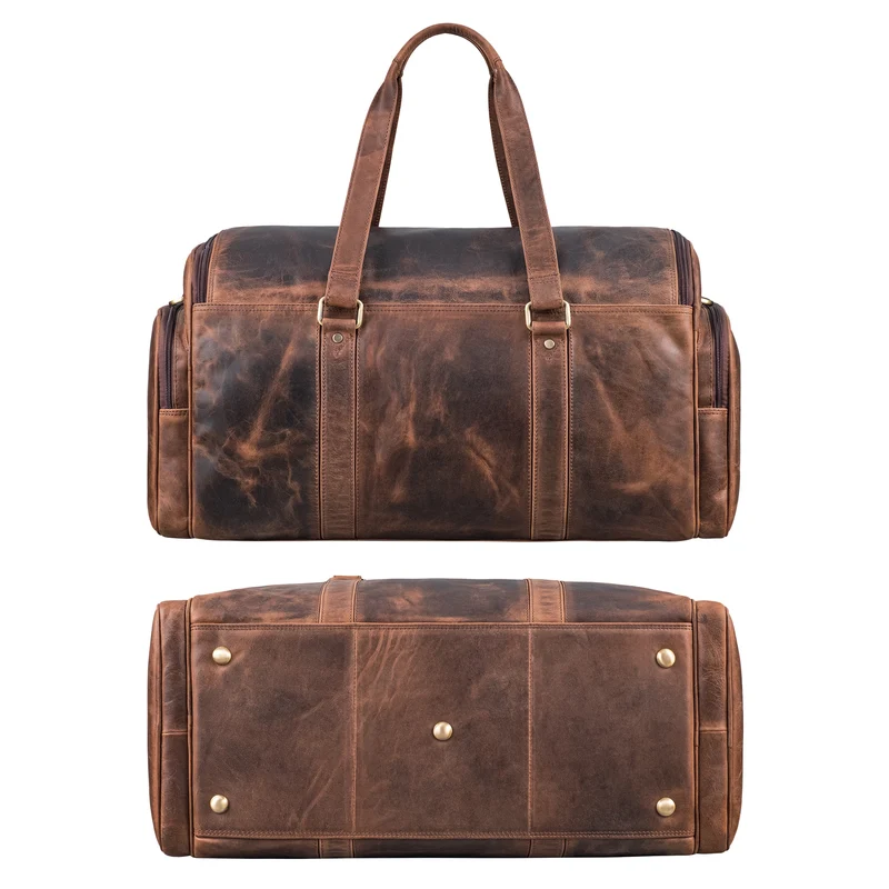 "Myles" Vintage Weekender Reisetasche Herren Leder zum Umhängen
