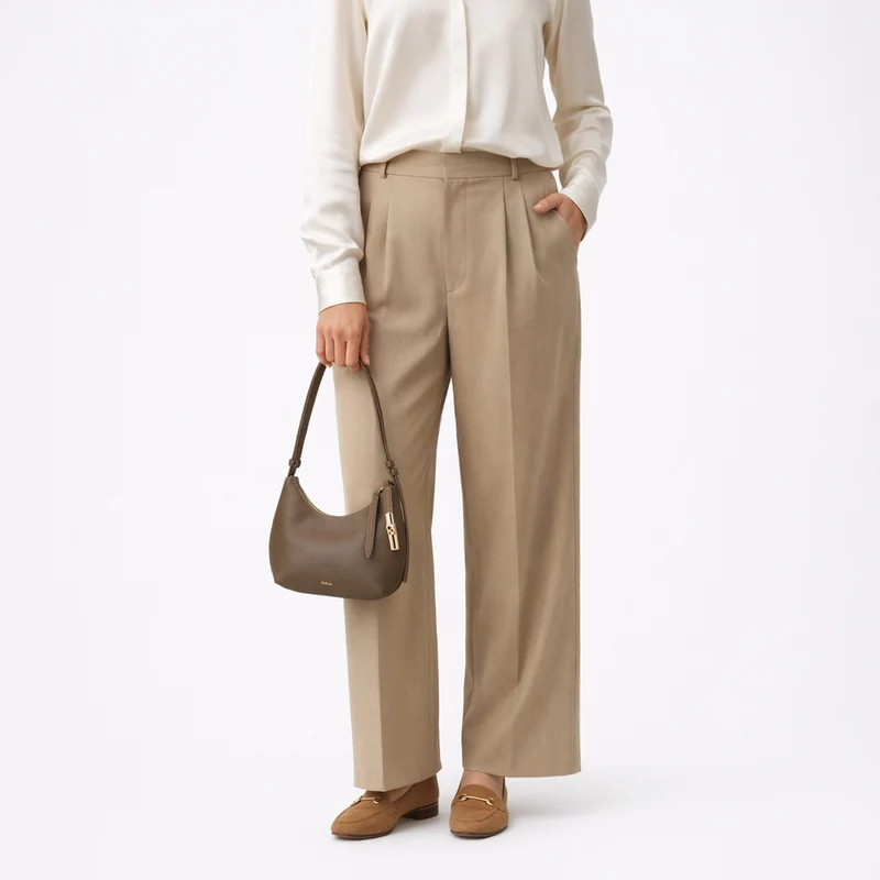 Furla Goccia S - Schultertasche S (muddy gray)