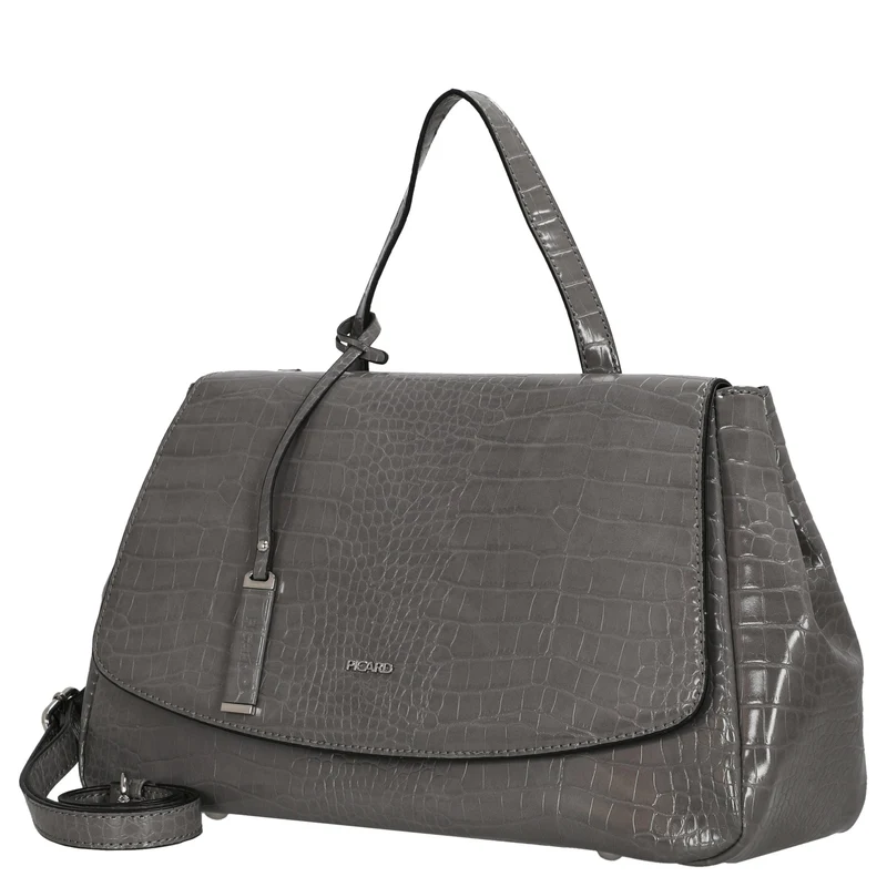 Picard Croco - Handtasche 37 cm Synthetik (gravel)