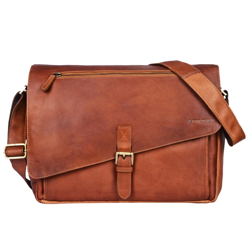 "Merlin" Vintage Leder Umhängetasche