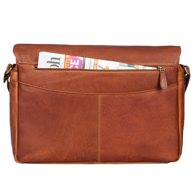 "Merlin" Vintage Leder Umhängetasche