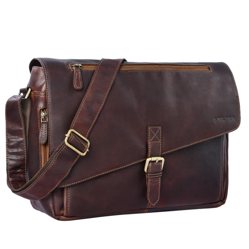 "Merlin" Vintage Leder Umhängetasche