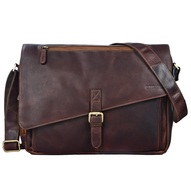 "Merlin" Vintage Leder Umhängetasche