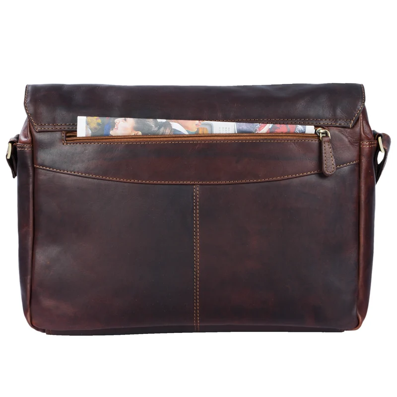 "Merlin" Vintage Leder Umhängetasche